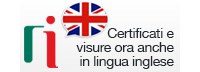 Certificati e Visure ora anche in lingua inglese