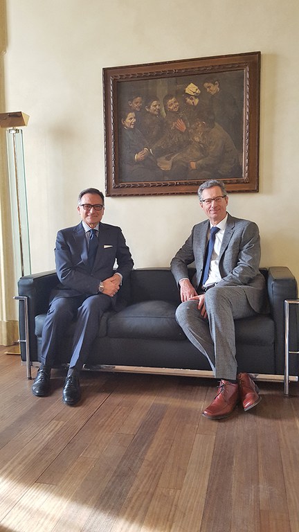 Il Presidente Giuseppe Molinari ha ricevuto il nuovo Prefetto di Modena Pierluigi Faloni