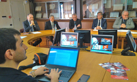 Immagini della conferenza stampa di presentazione di Modena Motor Gallery tenuta alla Camera di Commercio il 20 settembre 2017