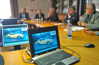 Immagini della conferenza stampa di presentazione di Modena Motor Gallery tenuta alla Camera di Commercio il 20 settembre 2017