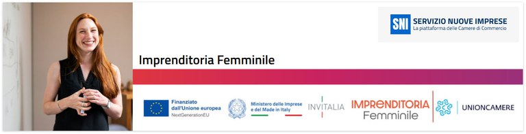 SNI Servizio Nuove Imprese - Imprenditoria Femminile