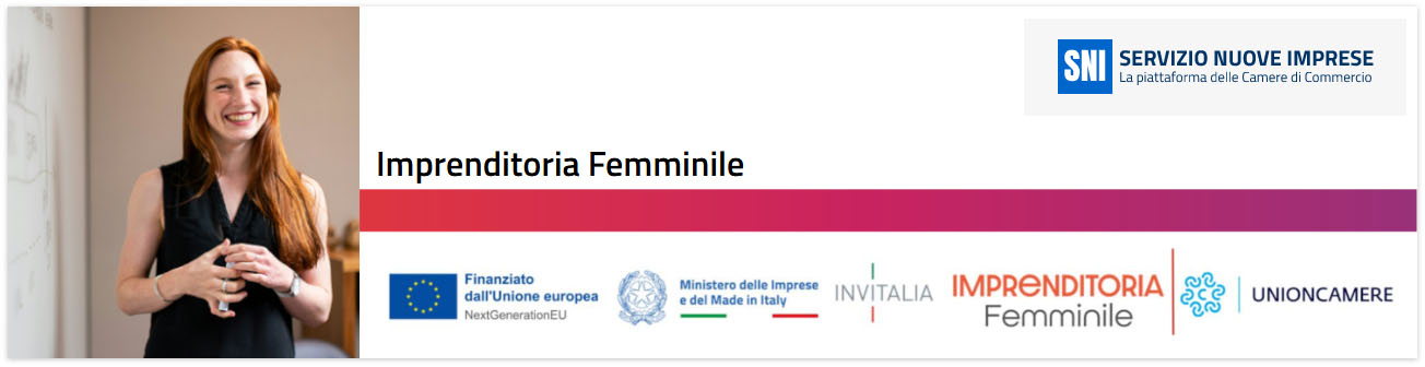 SNI Servizio Nuove Imprese - Imprenditoria Femminile