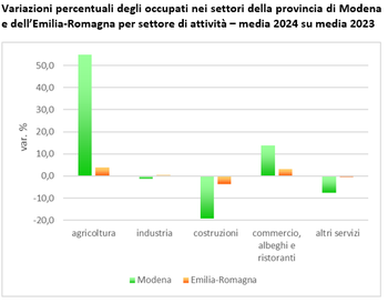 Indagine Istat forze di lavoro: nel 2024 diminuiscono gli occupati in provincia di Modena