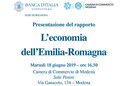 "L'economia dell'Emilia-Romagna" "L'economia dell'Emilia-Romagna"