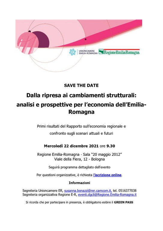 Analisi e prospettive per l'economia dell'Emilia-Romagna