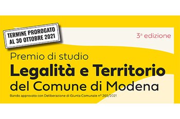 Premio di Studio "Legalità e Territorio" 2021