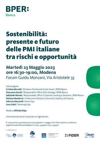 Sostenibilità: presente e futuro delle PMI italiane tra rischi e opportunità