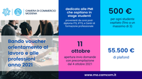 Al via il bando per l'assegnazione di voucher alle PMI che ospitano studenti in stage