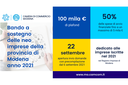 Approvato il bando della CCIAA di Modena da 100.000 € a sostegno delle neo-imprese modenesi