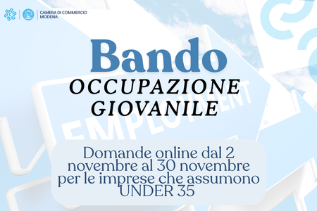 Bando a sostegno dell'occupazione giovanile 2026