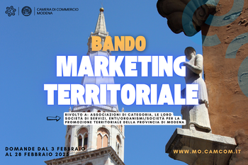 Pubblicato il bando marketing territoriale 2026