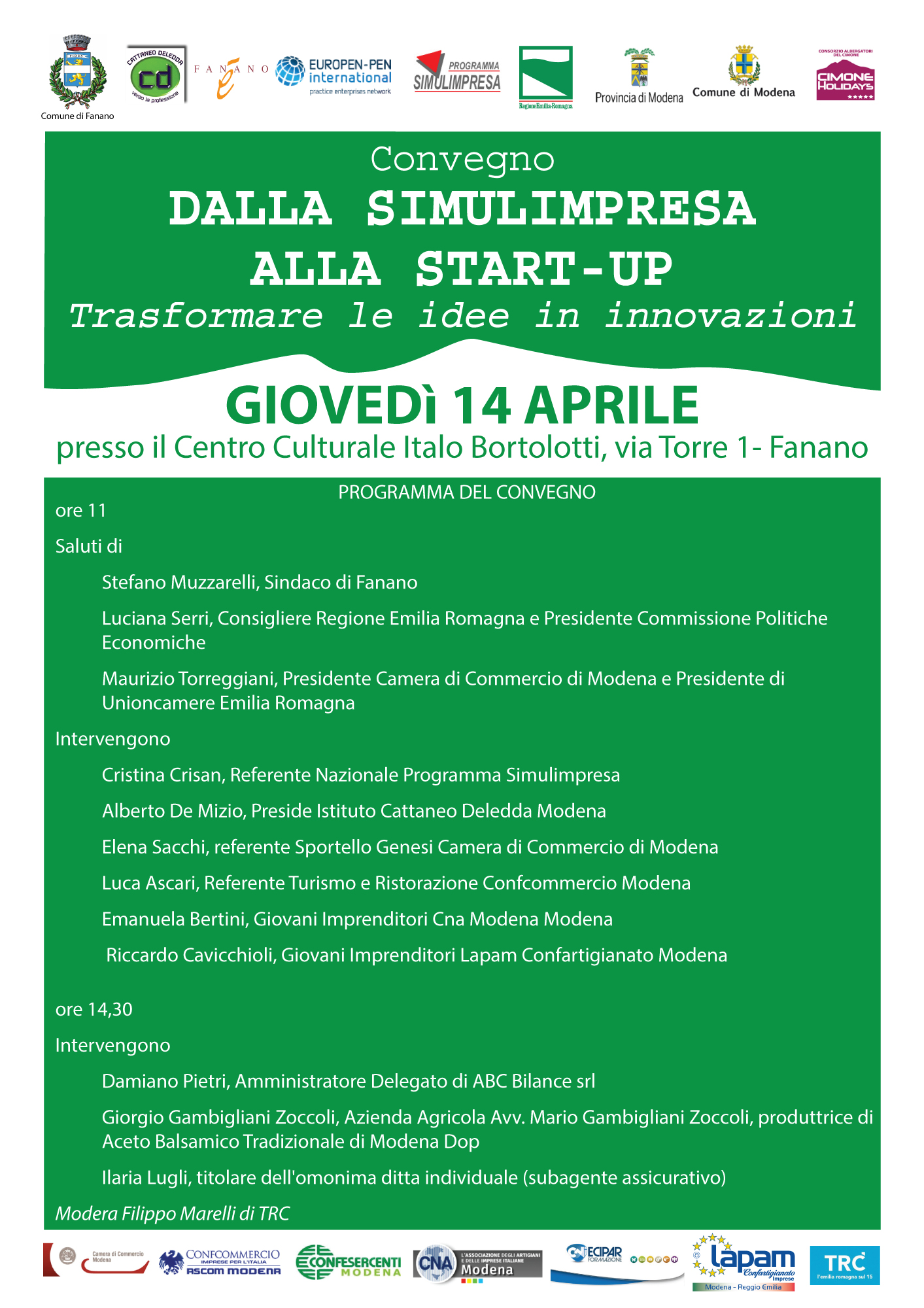 Convegno "Dalla simulimpresa alla start-up"