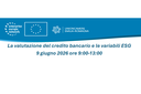La valutazione del credito bancario e le variabili ESG