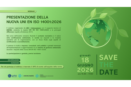 Presentazione della nuova UNI EN ISO 14001:2026