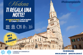 "Modena ti regala una notte": rimborsi per weekend più lunghi