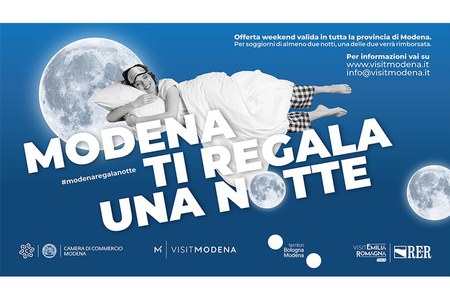 "Modena ti regala una notte" termina il 30 agosto 2026