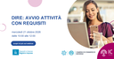 DIRE: Avvio attività con requisiti