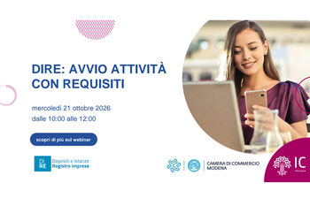 DIRE: Avvio attività con requisiti