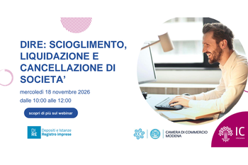 DIRE: Scioglimento, liquidazione e cancellazione di Società