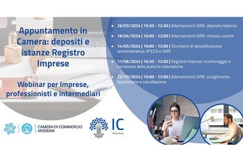 Webinar per imprese e professionisti