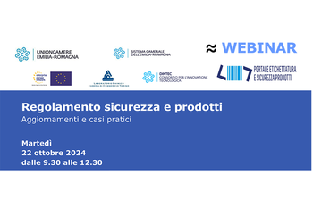 Regolamento sicurezza e prodotti - Webinar 22 Ottobre